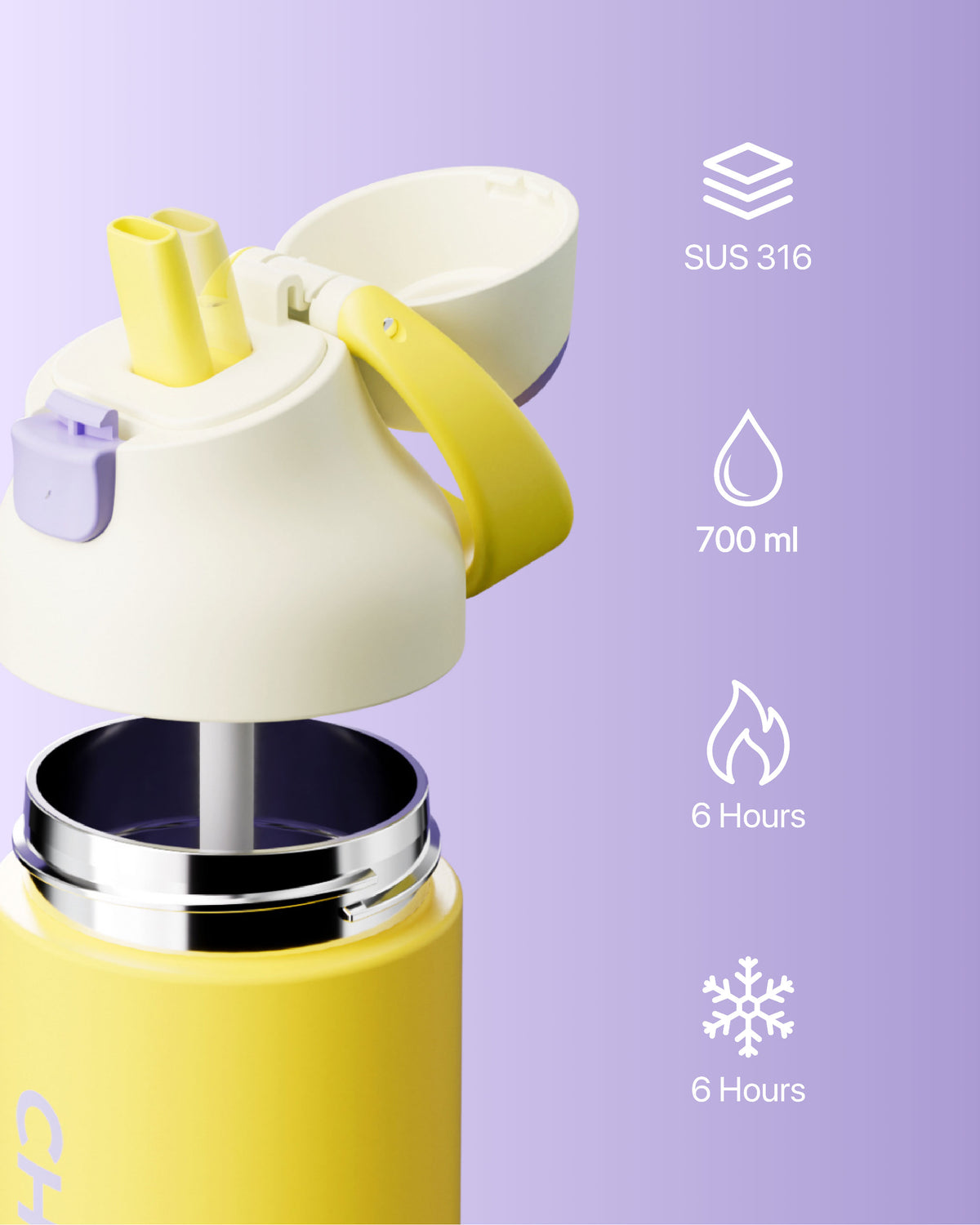 KaDa DoubleSip Stainless Hero (700ml)