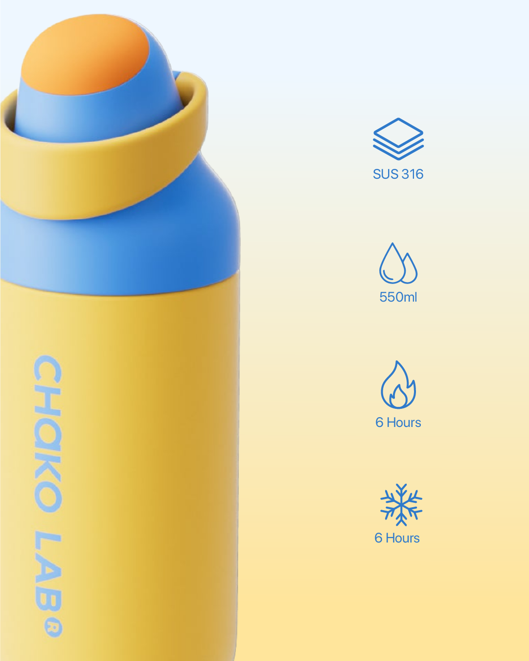 KaDa DoubleSip Stainless - Buddy (550ml)