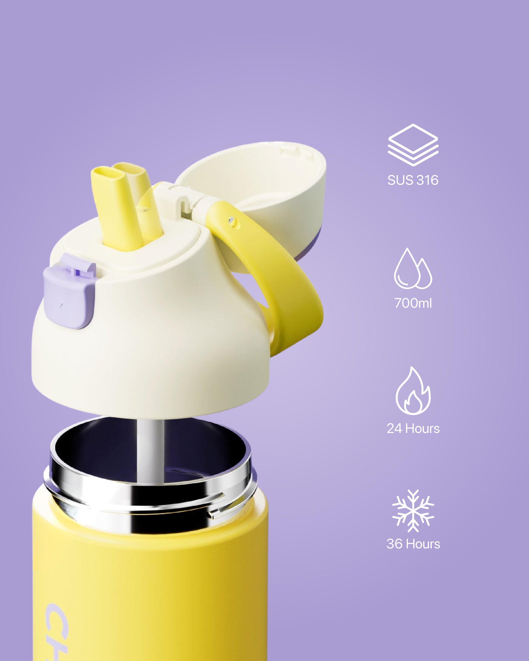KaDa DoubleSip Stainless Hero (700ml)