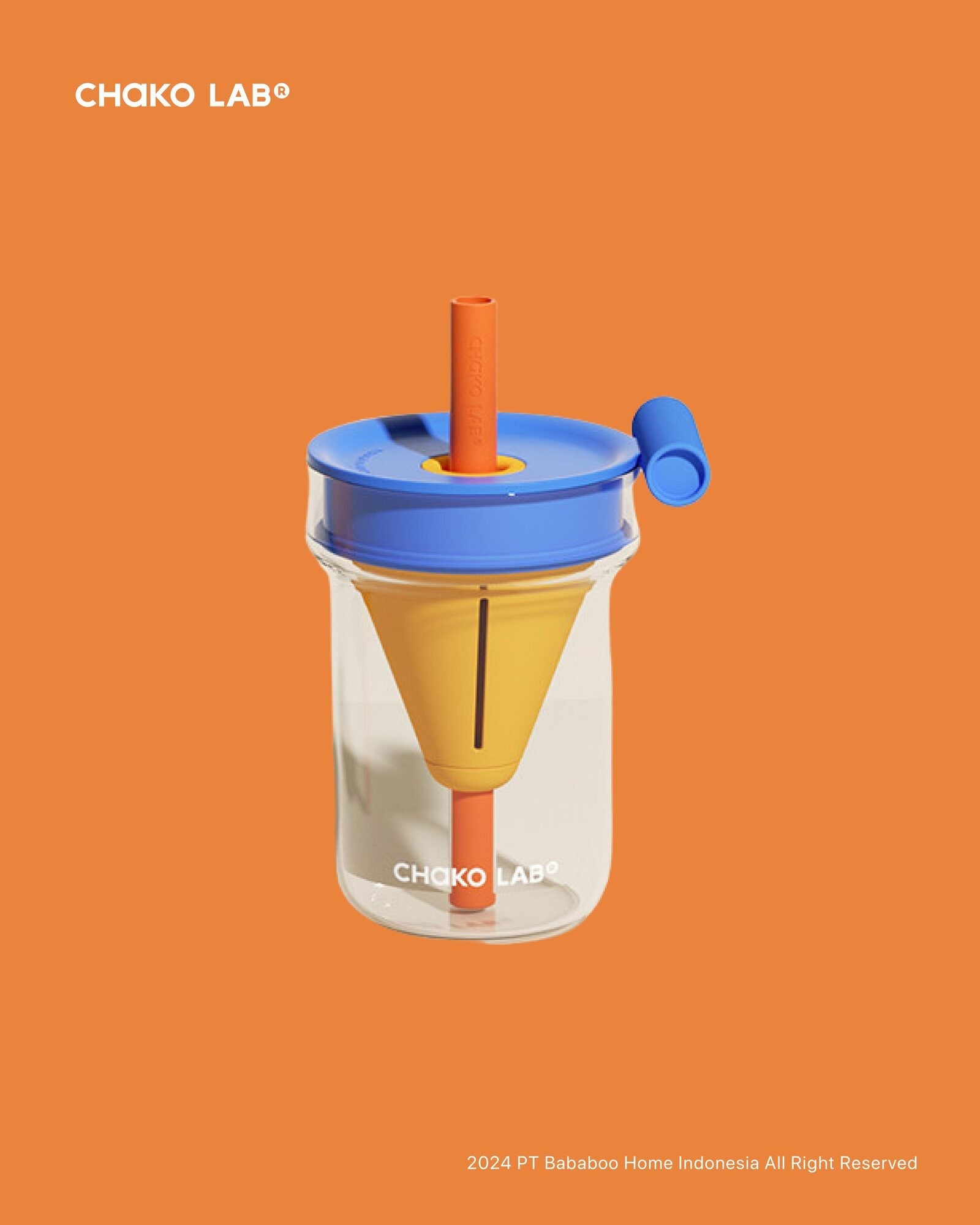 Funnel Glass 560ml - Blue