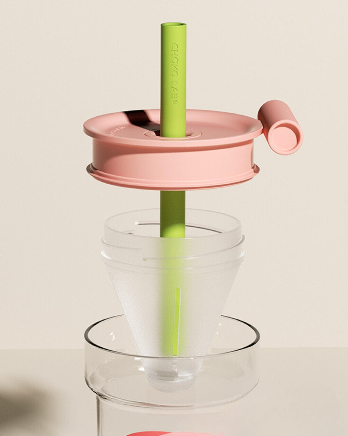 Funnel Glass 560ml - Pink