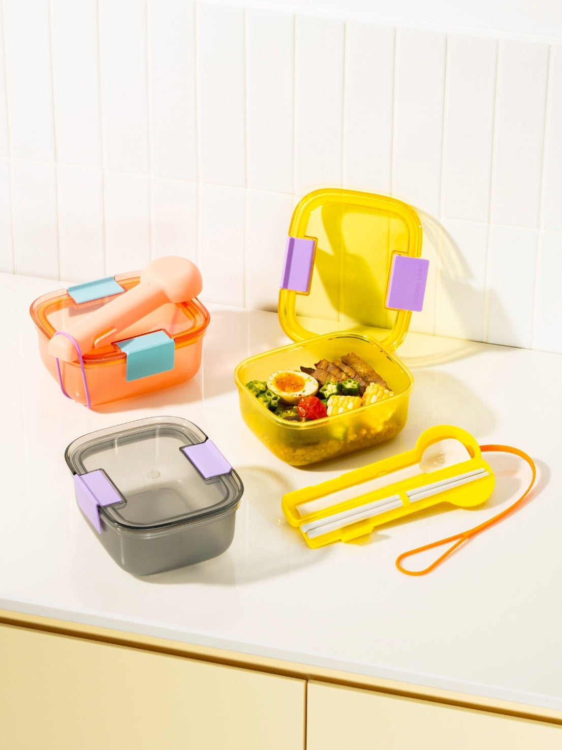 Chako Lab PPSU Jello Lunchbox - Taro Lemon