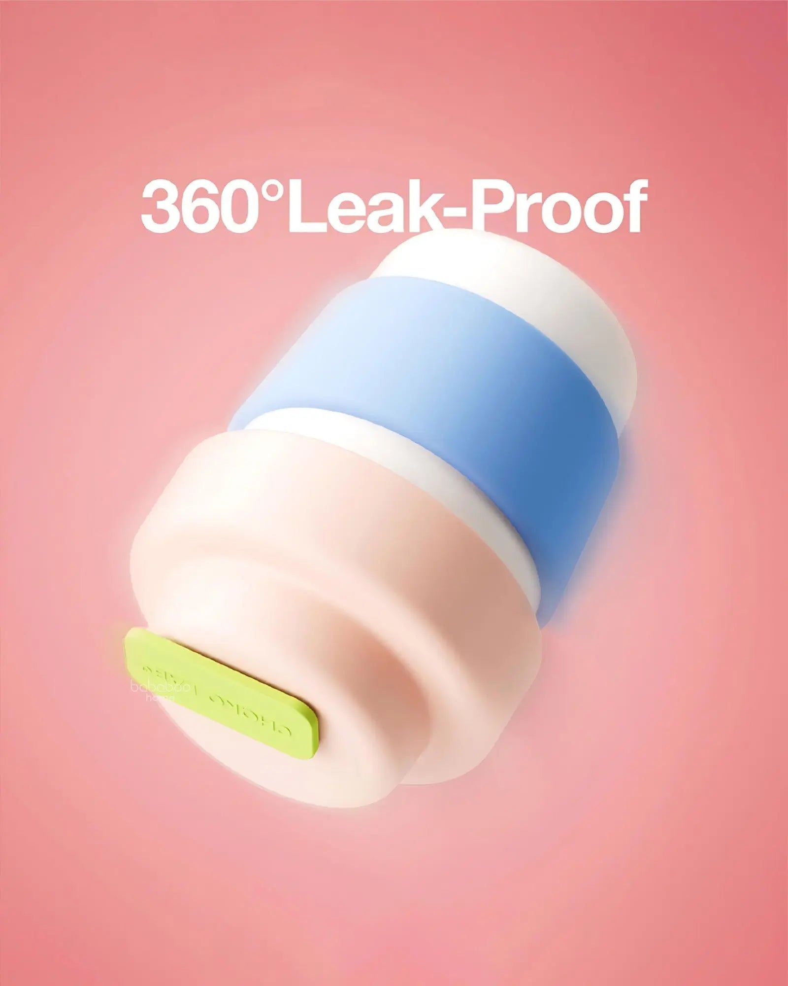 Coffee Cup Vacuum Thermos 330ml - Peach Blue