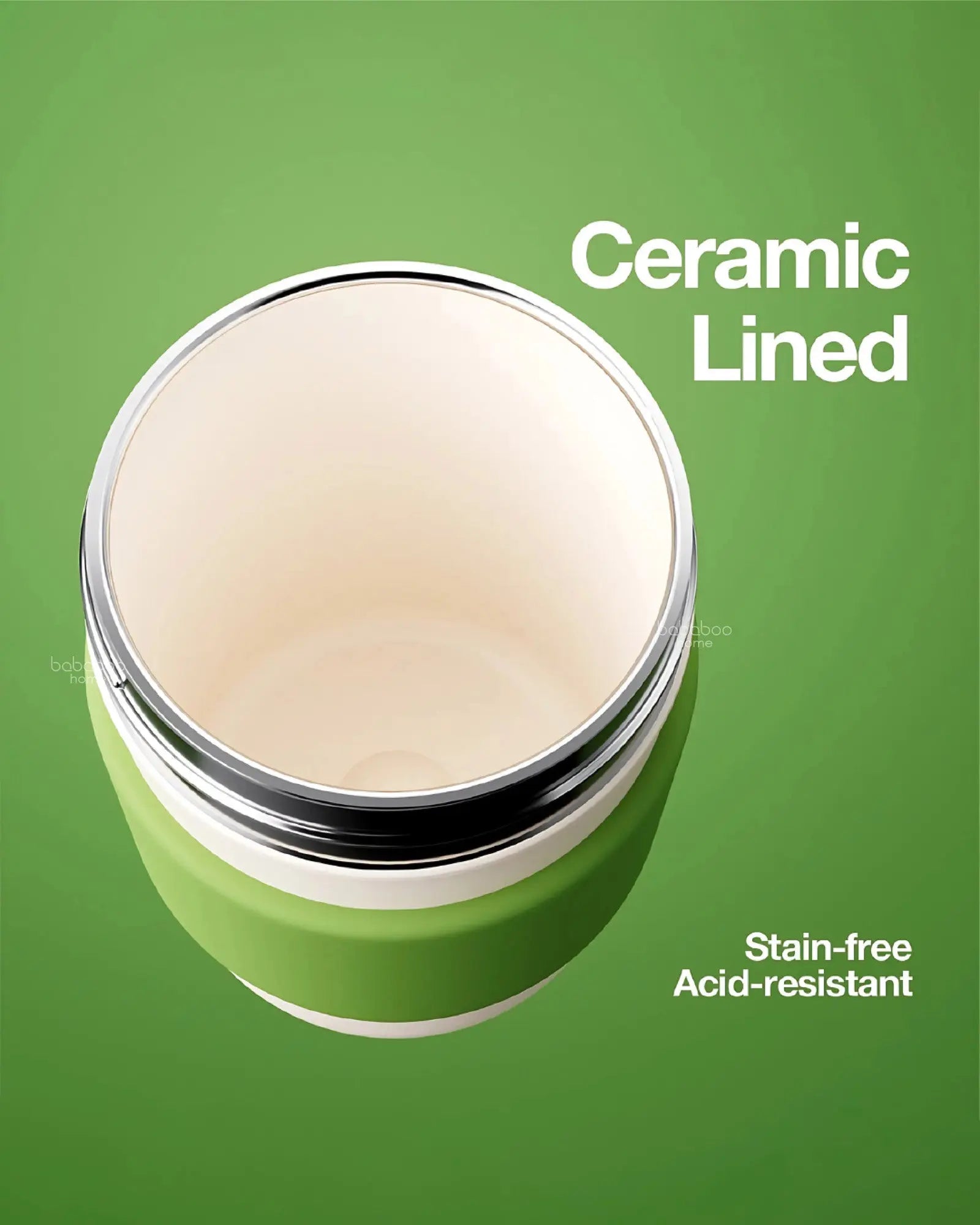 Coffee Cup Vacuum Thermos 330ml - Green Coconut