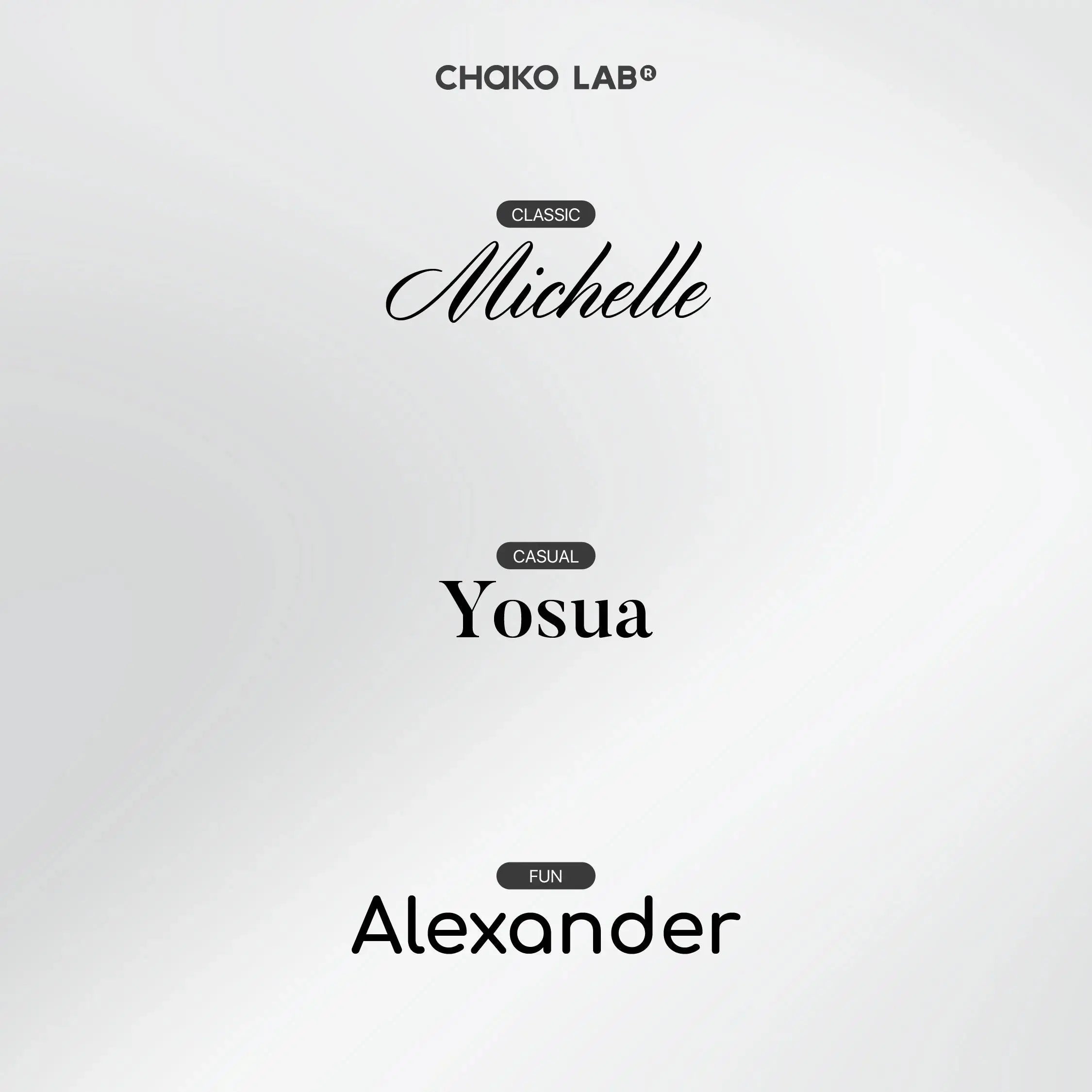 Custom Engrave - Font Chako Lab