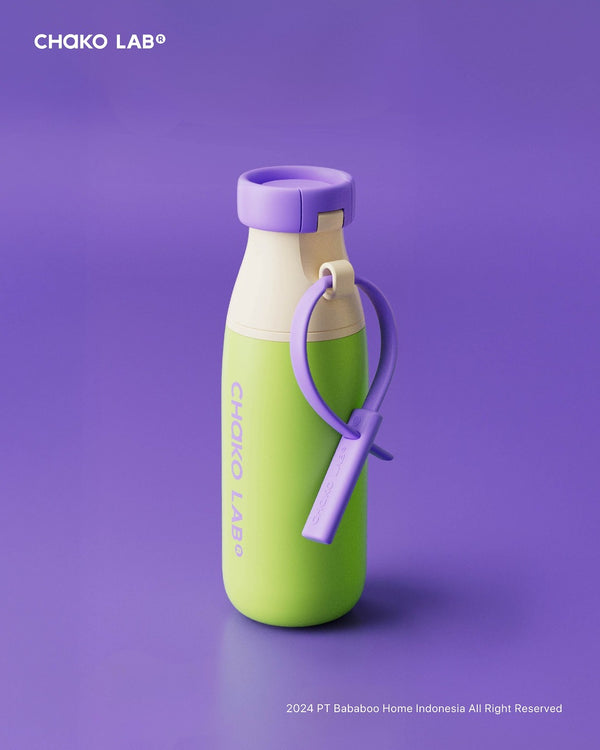 CHAKO LAB Milk Pod Insulated Two-Ways Bottle 520ml -  Taro Buzz