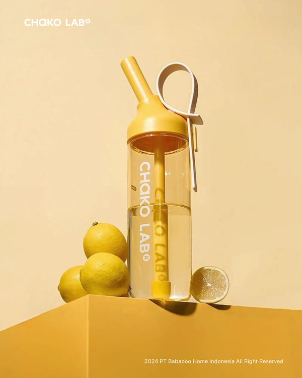CHAKO LAB Jojo Straw Bottle 888ml - Yellow