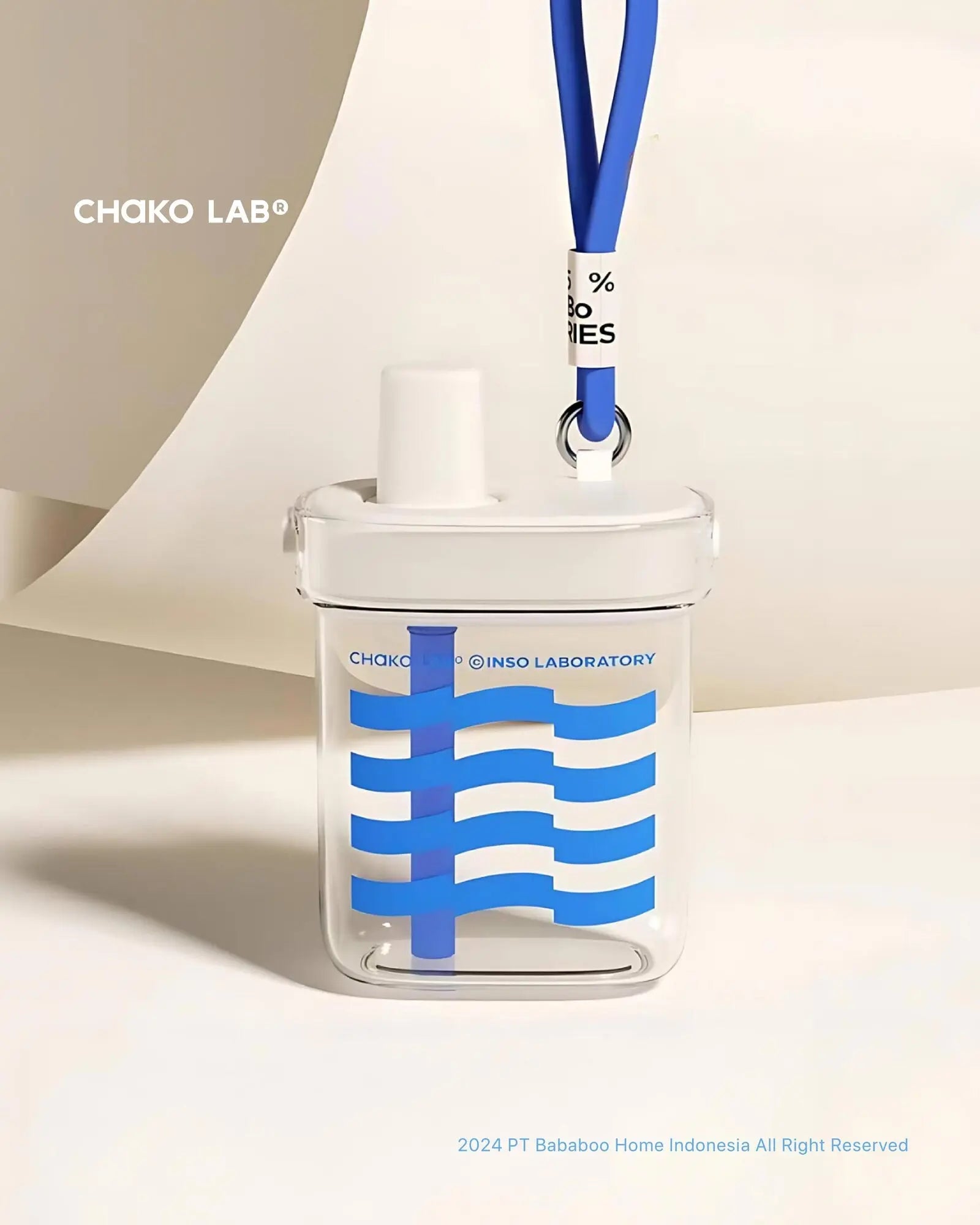 Bobo Tritan Square (780ml) - White