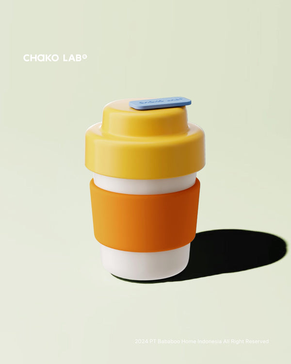 CHAKO LAB Coffee Cup Vacuum Thermos 420ml - Lemon Orange