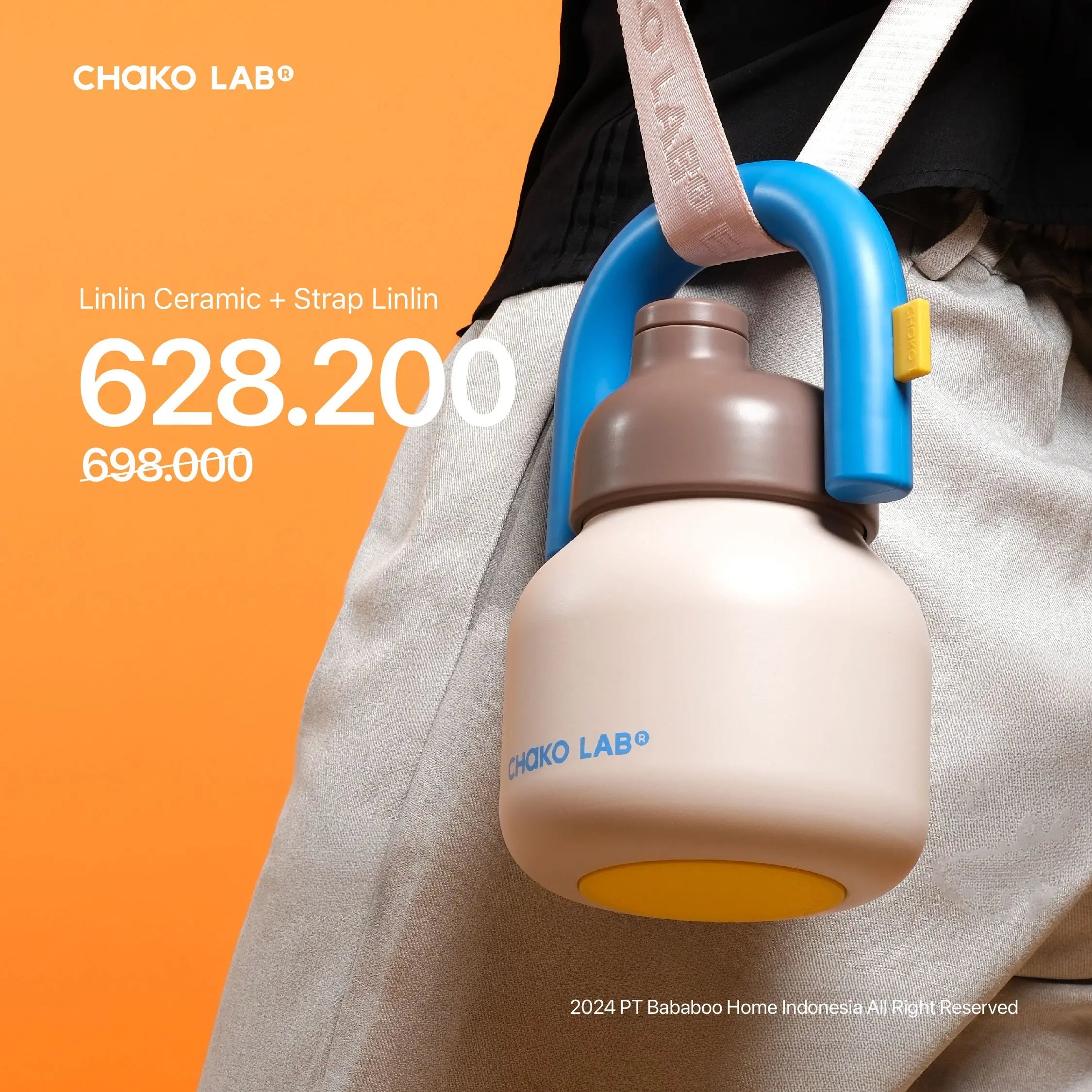 Bundling Linlin Vacuum Ceramic 1000ml + STRAP Linlin
