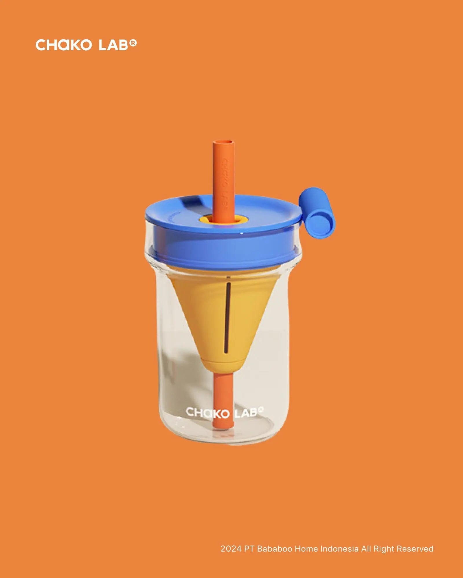 Funnel Glass 560ml - Blue